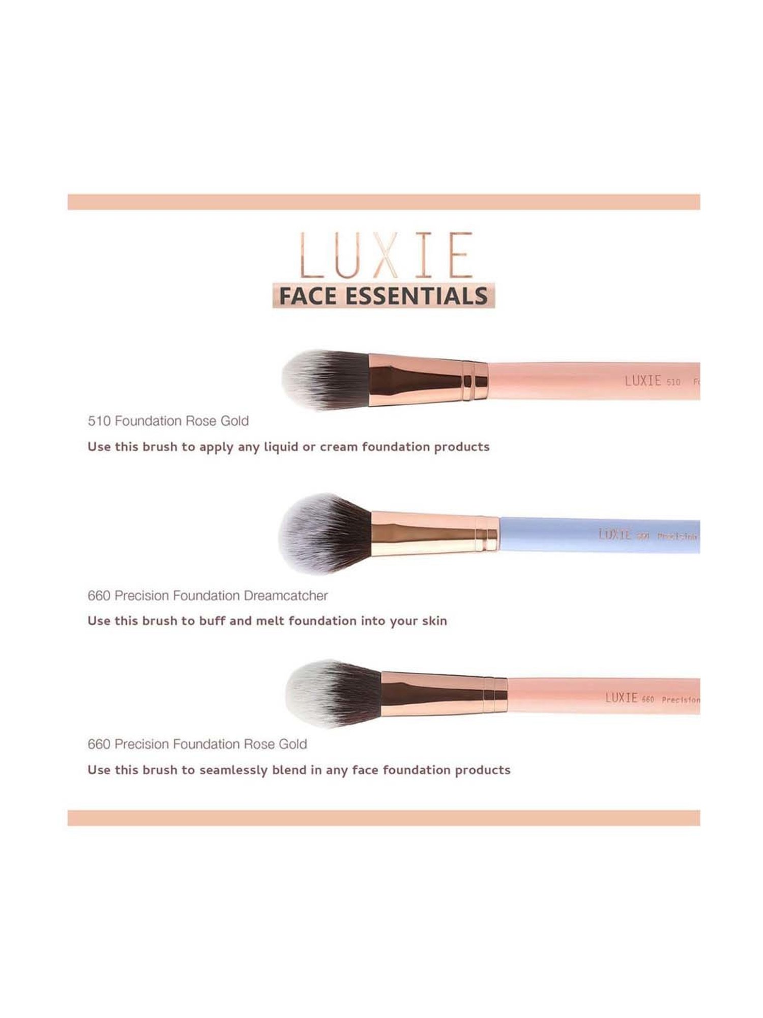 SWISS BEAUTY Highlighting and Lash Brush - Rose Gold