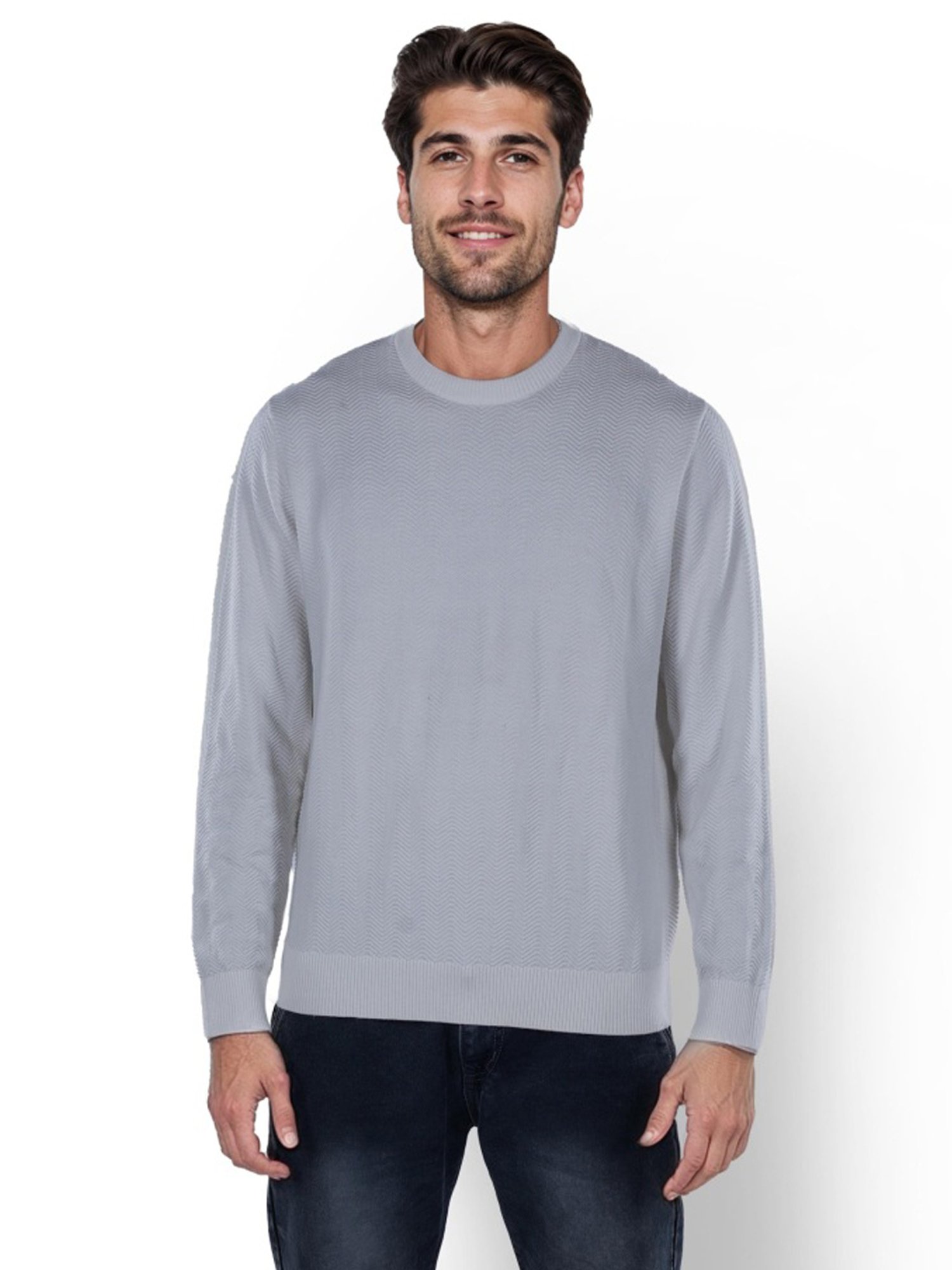 Celio* Ecru Regular Fit Sweater