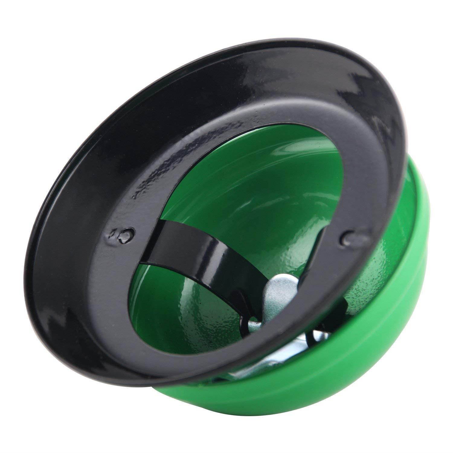 TIANSE Desk Call Bell 3.3'', Green Call Bells Ring for Restaurants Office Class Game, All-Metal Construction, Chrome Finish, No-Slip, Service Bell for School, Hotels