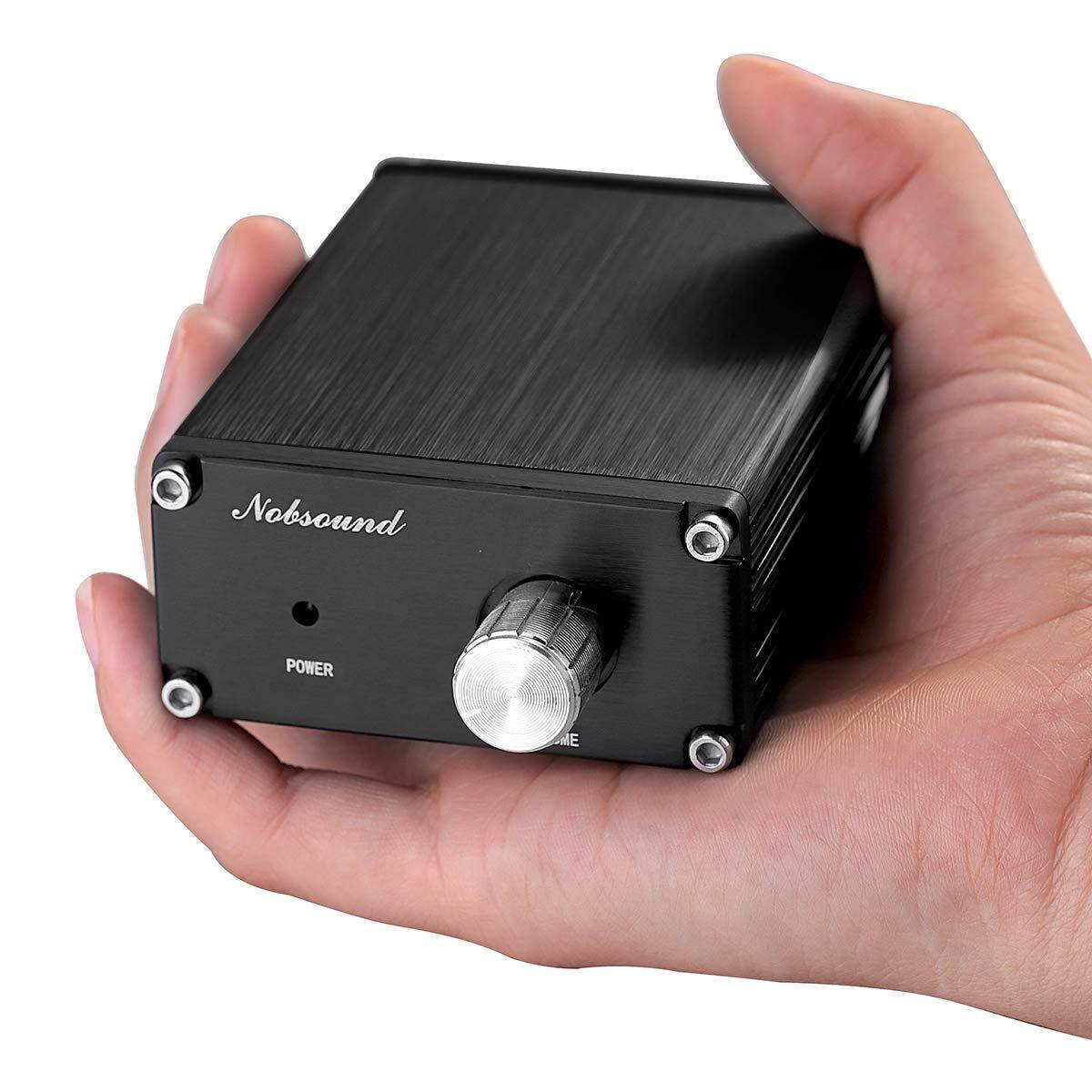 Nobsound 100W Full Frequency Mono Channel Digital Power Amplifier Audio Mini Amp Home Speaker with Power Supply (Black)