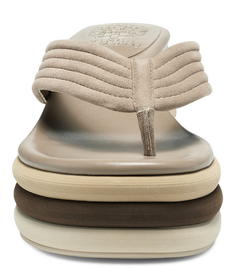 Vince Camuto Perseena Suede Thong Wedges