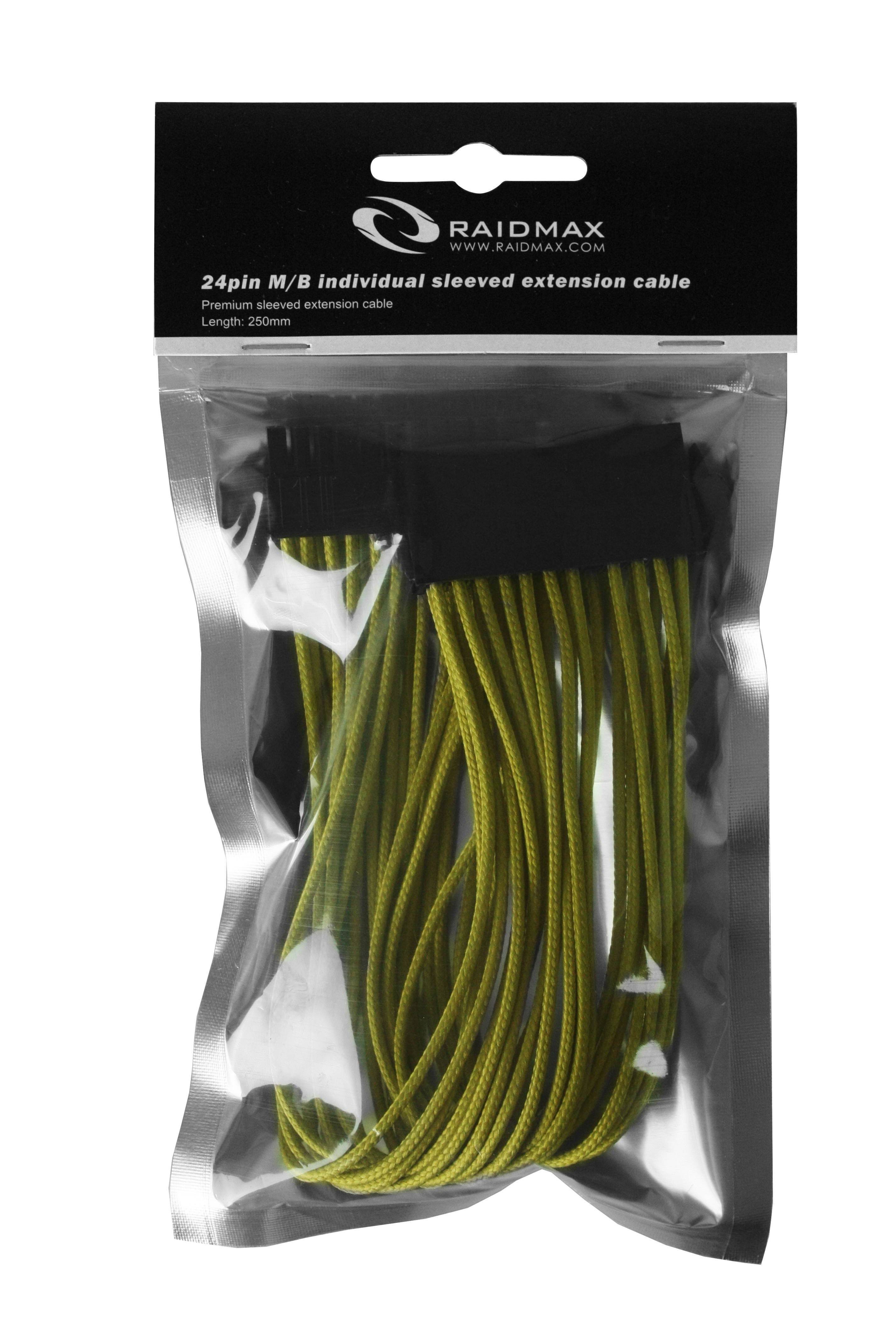 RAIDMAX ATX 24Pin to 20+4Pin PSU Power Supply Extension Cable-Black