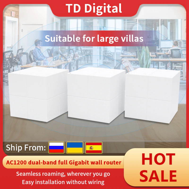 Nova GW6 Whole Home Mesh WiFi Router Gigabit System with AC1200 2.4G/5.0GHz WiFi Wireless  Repeater, APP Remote Manage