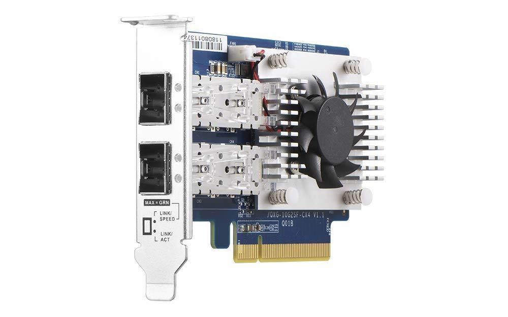 QNAP QXG-10G2SF-CX4 Dual-Port SFP+ 10GbE (PCIe 3.0 X8) Network Expansion Card