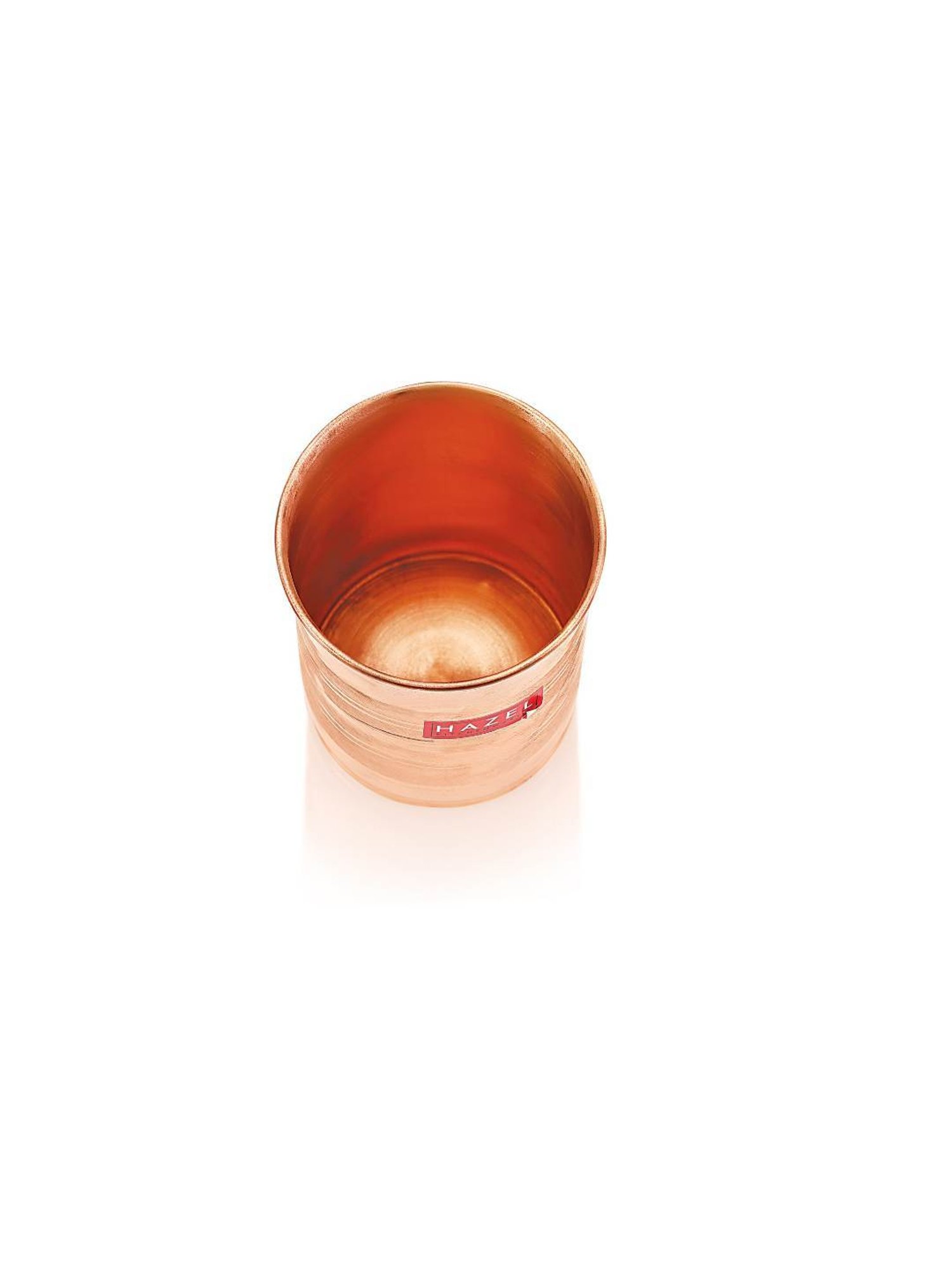HAZEL 'Designer' Brown Copper Tumbler (0.4 L) - Set of 2