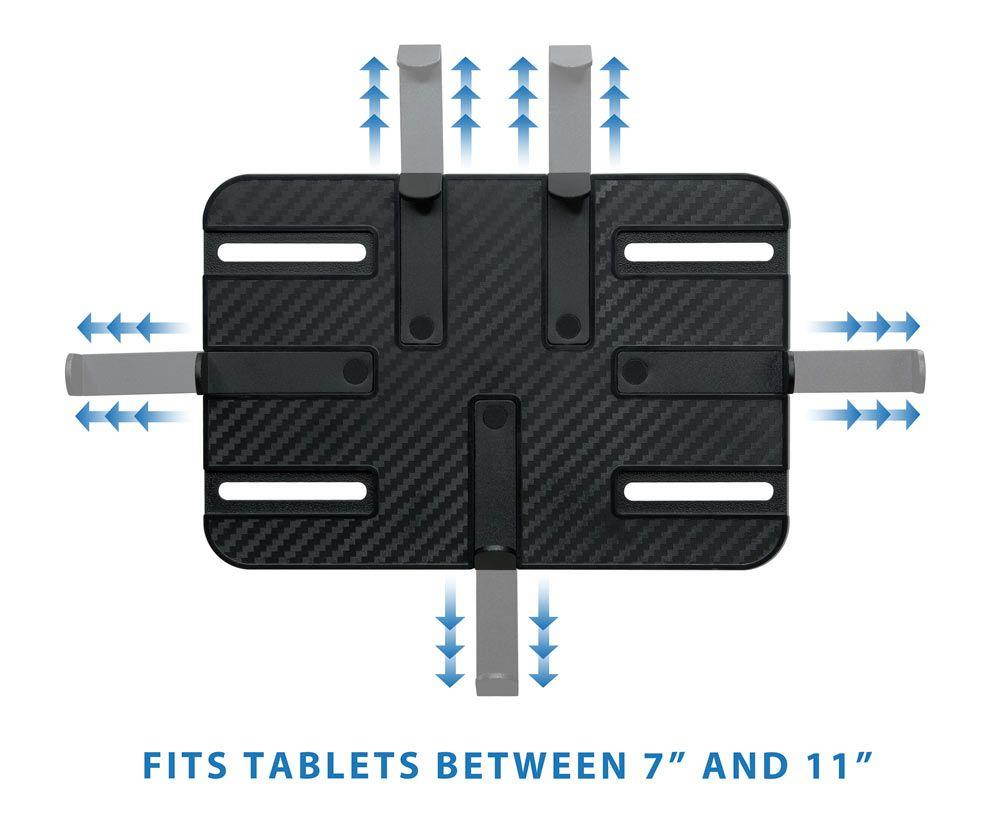 Mount-It! Premium Car Headrest Tablet Holder with Adjustable Arm |  Heavy Duty Aluminum Car Tablet Mount for iPad