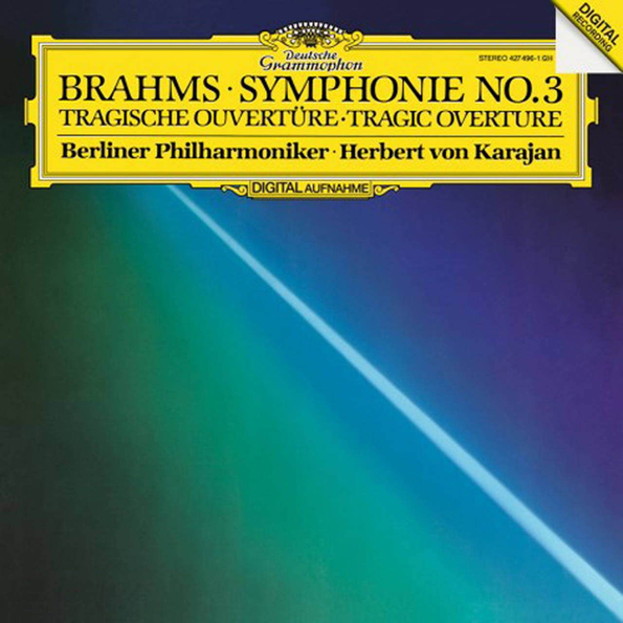 Herbert von Karajan Brahms Symphony No. 3, Tragic Overture 180g Import LP (Vinyl)