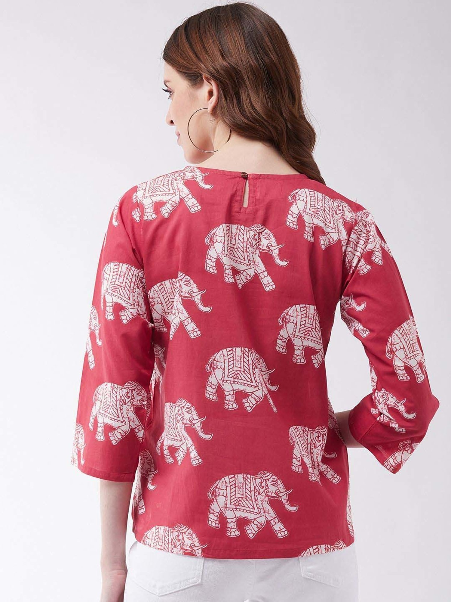 Inweave Pink Printed Top