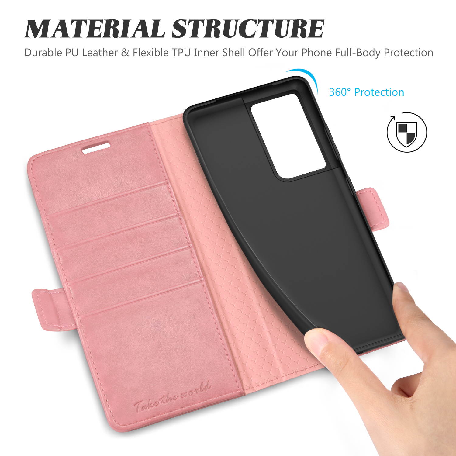 TUCCH Galaxy S21 Ultra Wallet Case, Magnetic Shockproof PU Leather Case with[Kickstand][RFID Blocking][TPU Shell] Protective Flip Cover Compatible with Galaxy S21 Ultra 5G (6.8''), Myrtle Green