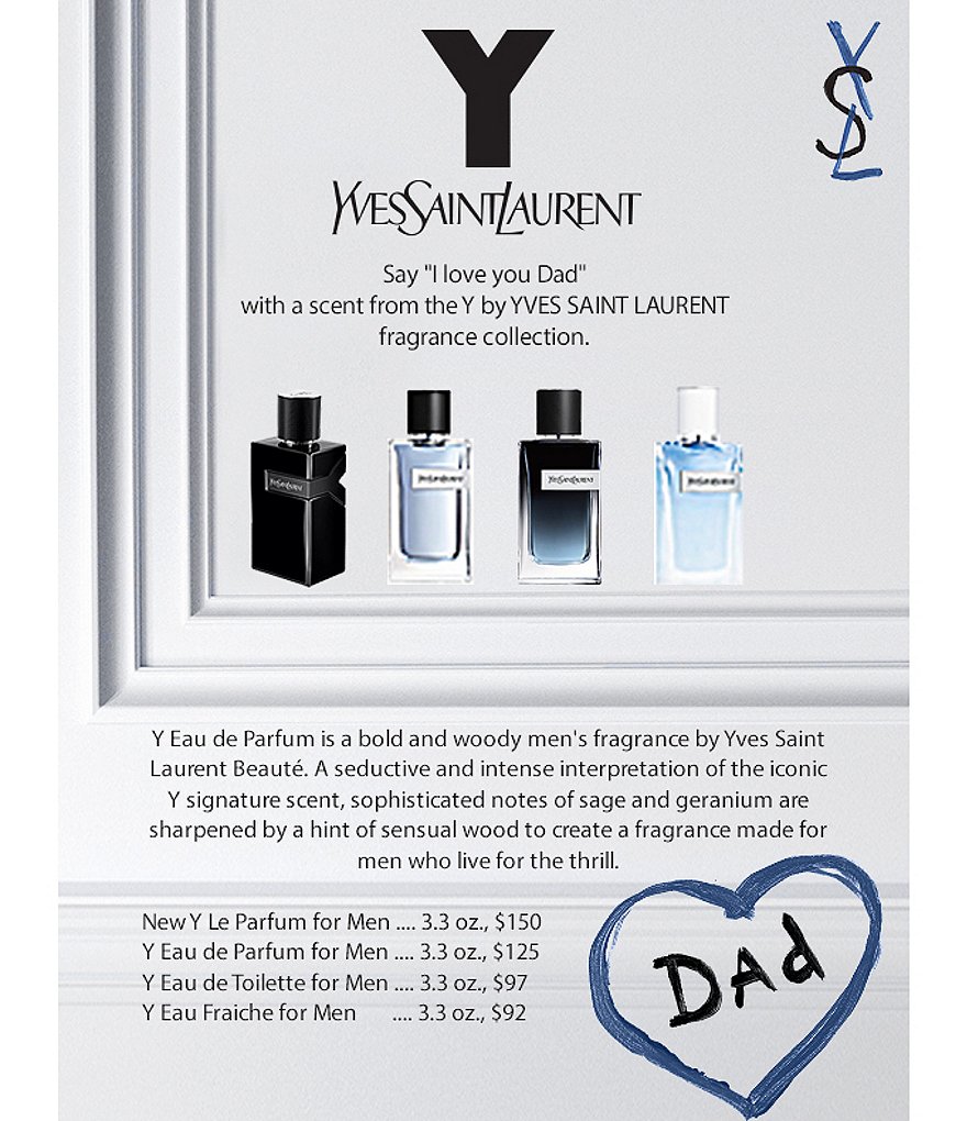 Yves Saint Laurent Beaute Y Eau de Parfum for Men