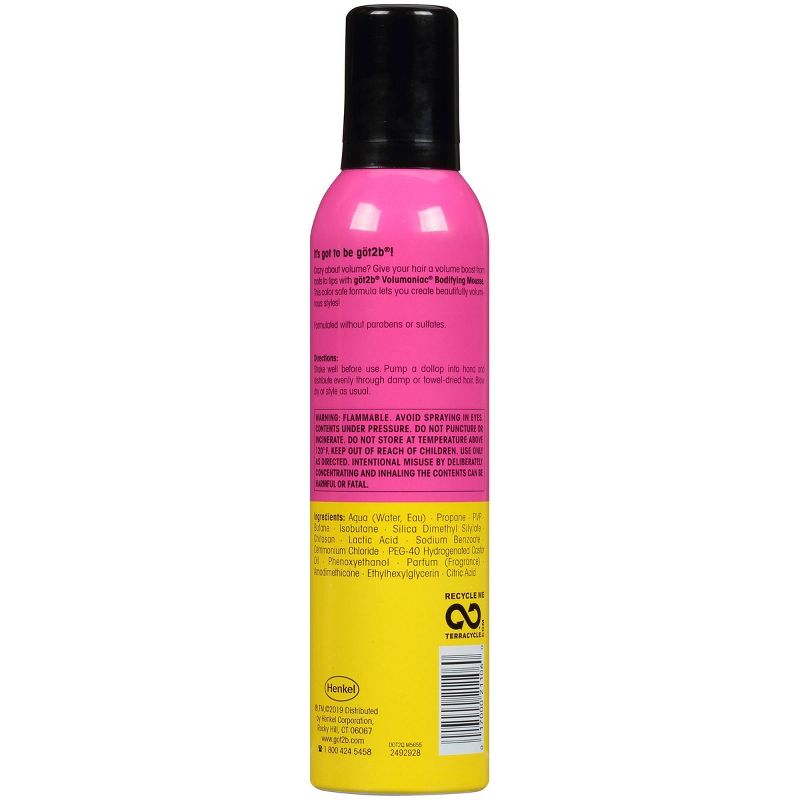 Got2B Volumaniac Bodifying Hair Mousse - 8oz