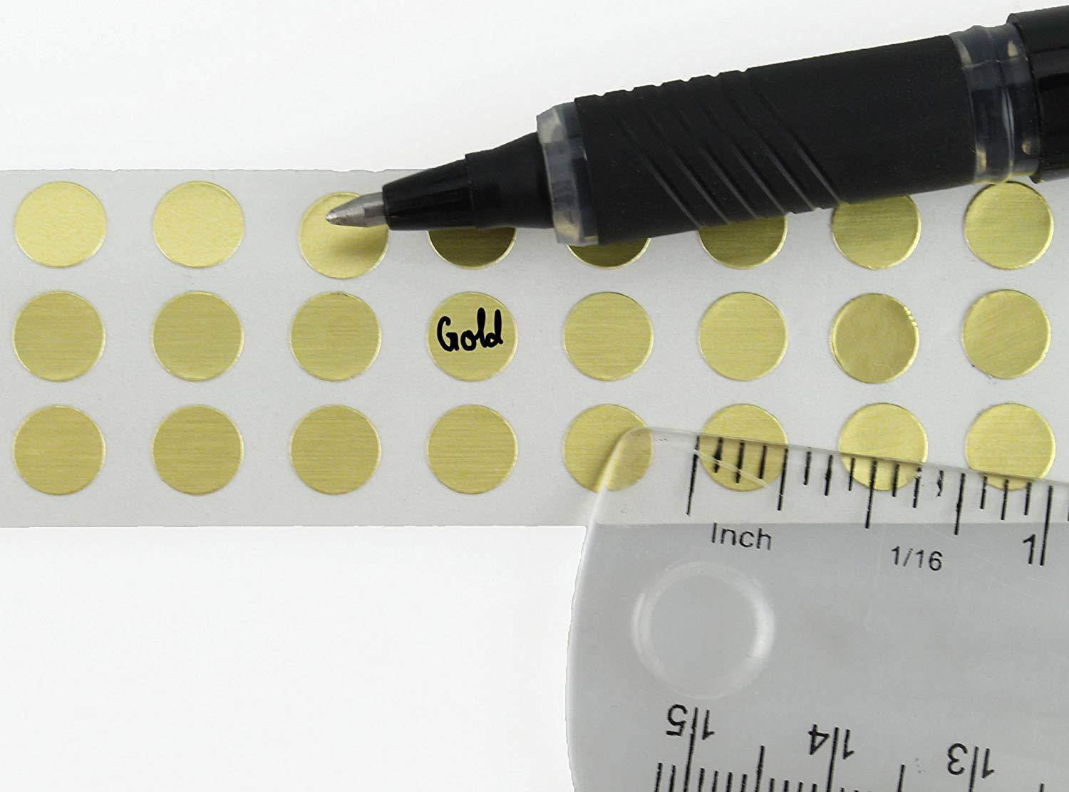 ChromaLabel Metallic Color-Code Dot Label Kit | Assorted Gold, Silver, Bronze | 1,000/Dispenser Box (1/4 inch)