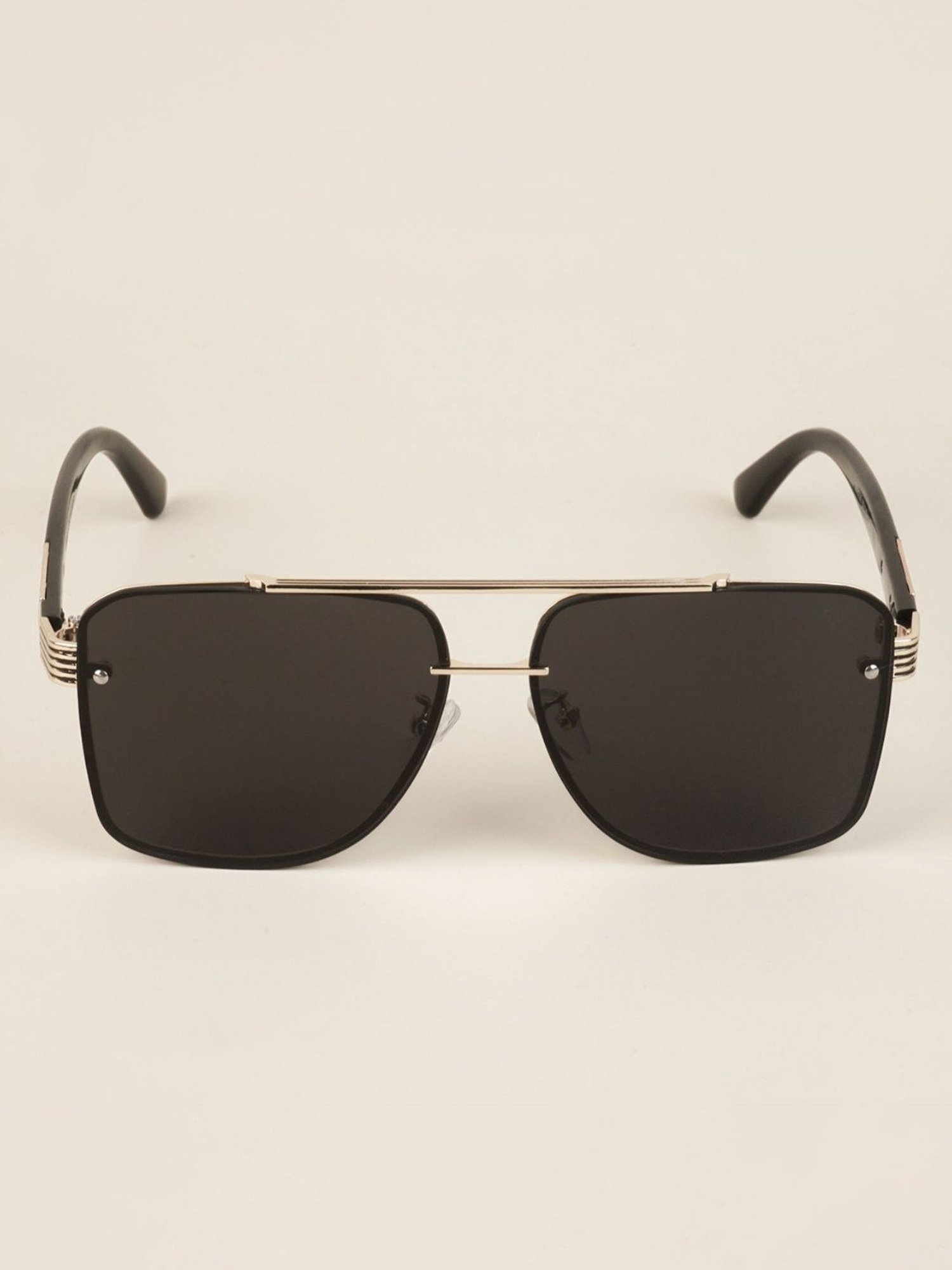 Voyage Black Wayfarer UV Protection Unisex Sunglasses