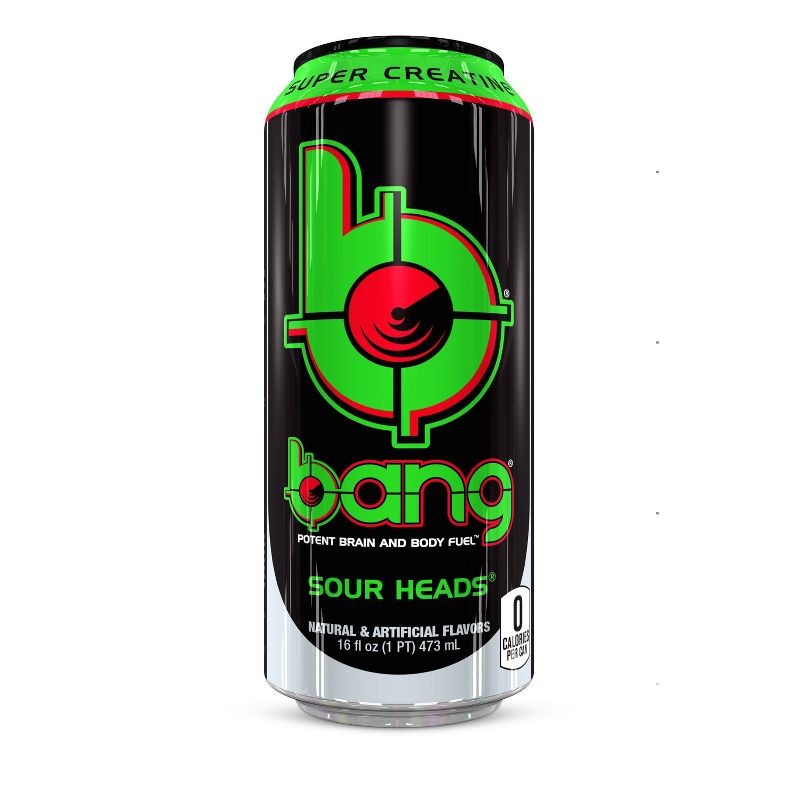 BANG Sour Heads Energy Drink - 4pk/16 fl oz Can