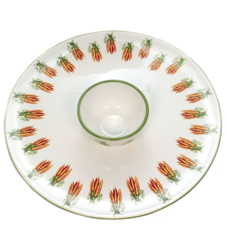 Tabletop 16.0" Carrot Crudit'e Server/Bowl Set Chip And Dip Appetizer Boston International  -  Serving Platters