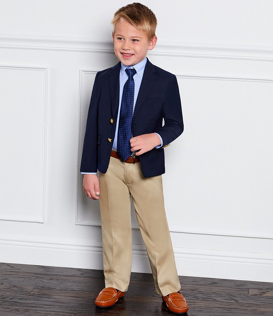 Class Club Gold Label Little Boys 2T-7 Long-Sleeve Non-Iron Micro Stripe Button-Front Shirt