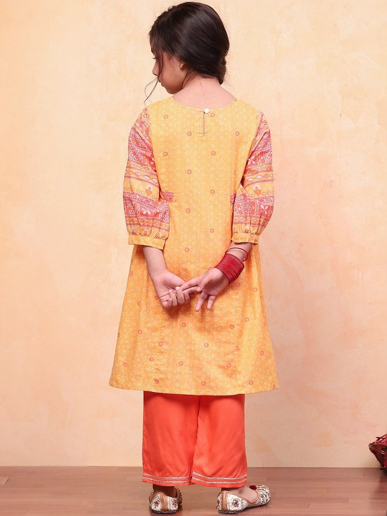 Many Frocks Kids Blue Embellished Top with Plazzos