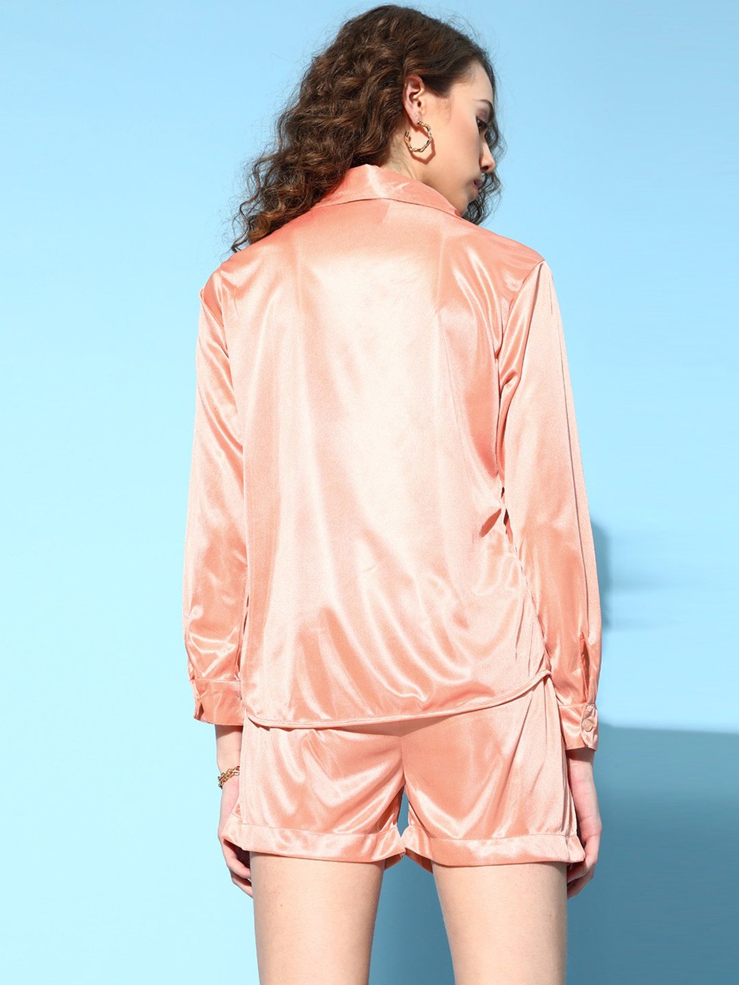 Da Intimo Peach Three Pieces Loungewear Set