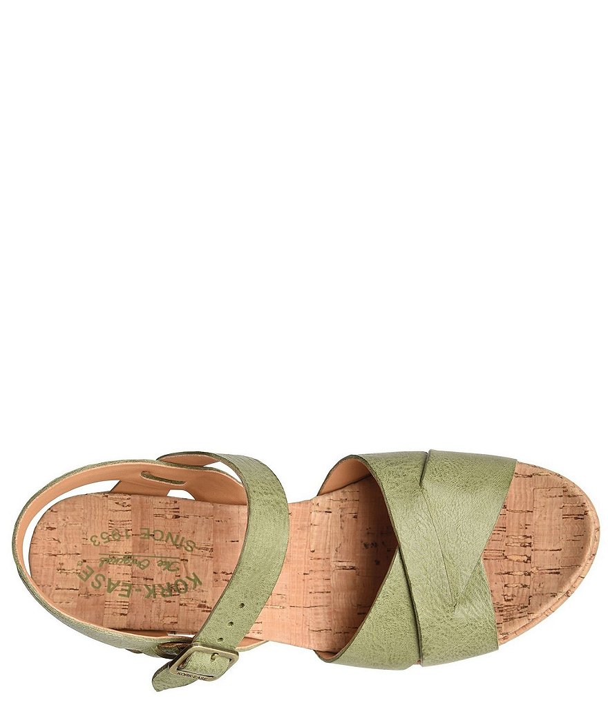 Kork-Ease Ava 2.0 Leather Cork Wedge Platform Sandals