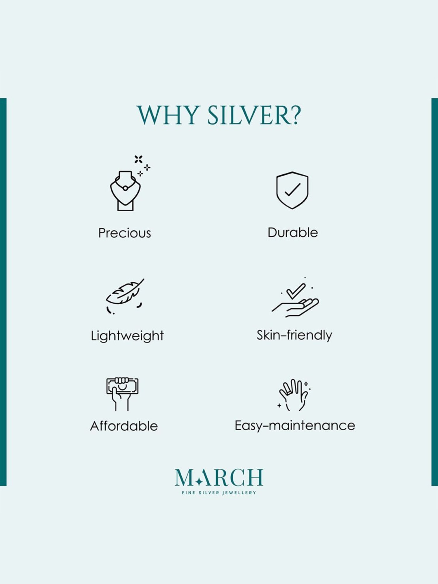 March by FableStreet 92.5 Sterling Silver Classic Nose Ring