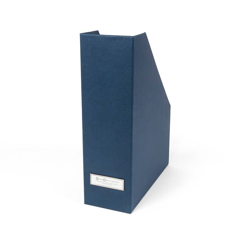 Set of 3 Viktoria Magazine File Navy - Bigso Box of Sweden