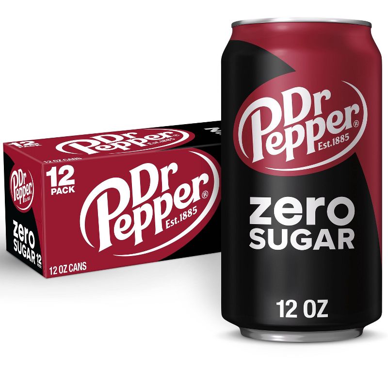 Dr Pepper Zero Sugar - 12pk/12 fl oz Cans