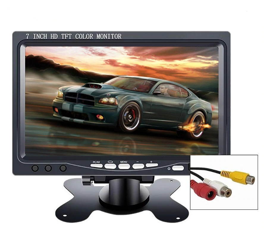 10.1" monitor 1024*600 2 AV Input for Car Reverse Rearview Camera CCTV mini lcd portable screen display small 7 inch Monitor pc