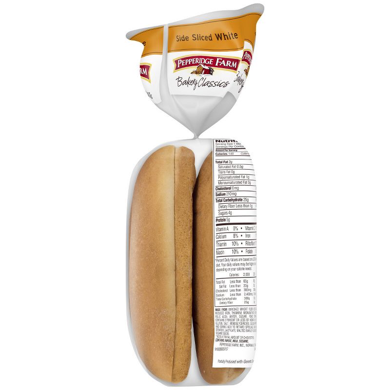 Pepperidge Farm Bakery Classics Side Sliced Hot Dog Buns - 14oz/8ct