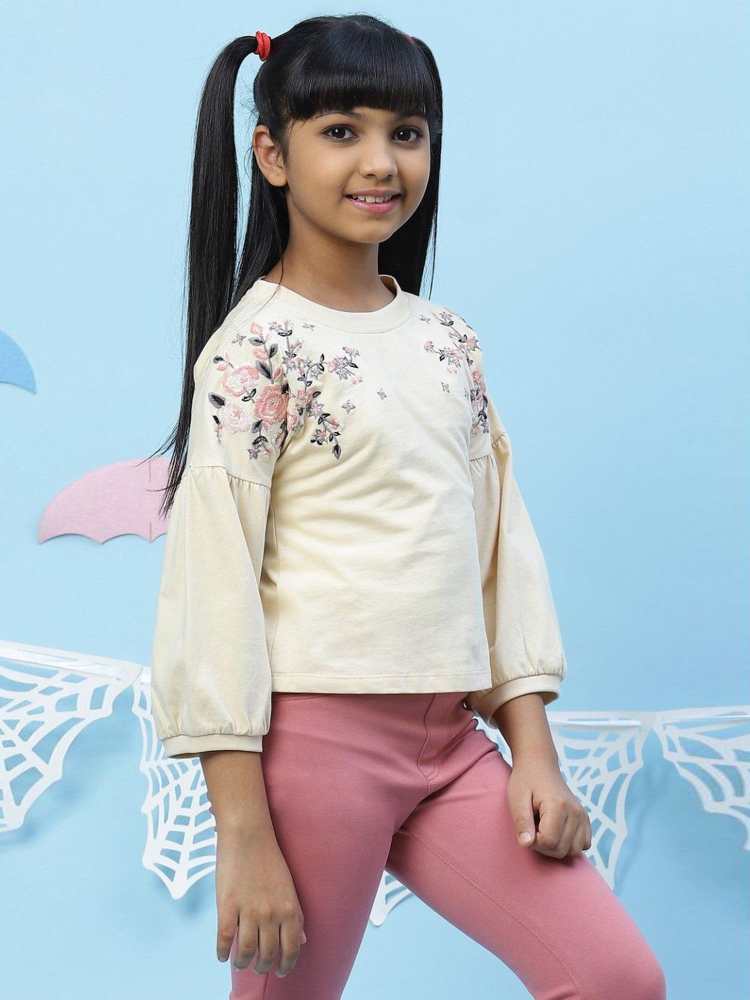 Cutecumber Kids Plum Lace Top