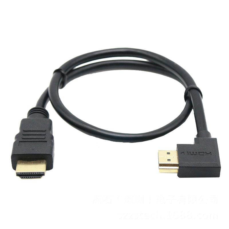 HDMI Male to Male Cable Cord Converter For XBOX HDTV DVD Video HDMI Down & Up & Left & Right Angled  90 degree HDMI cable