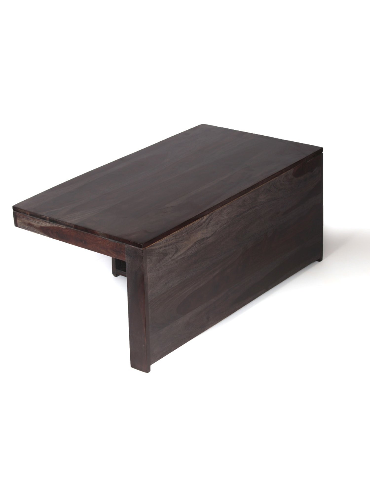 Ikiriya Irish Blue & Dark Brown Wood Coffee Table for Living Room Mahogany Finish