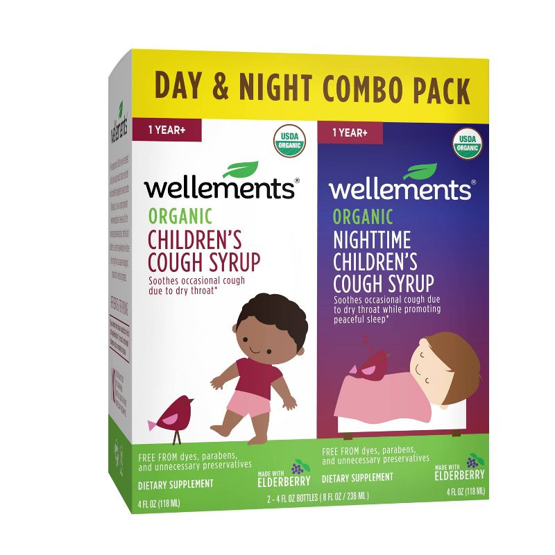 Wellements Day & Nighttime Children's Cough - 4 fl oz