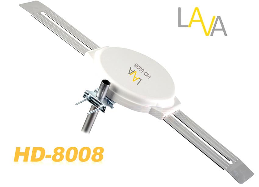 LAVA HD-8008 Amplified Indoor/Outdoor OmniPro Antenna Digital HDTV UHF/VHF/FM