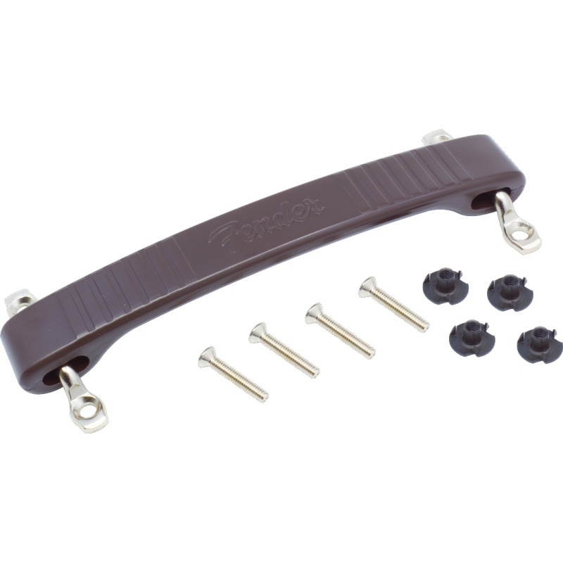 Handle, Fender, molded Dogbone style, Color: Brown