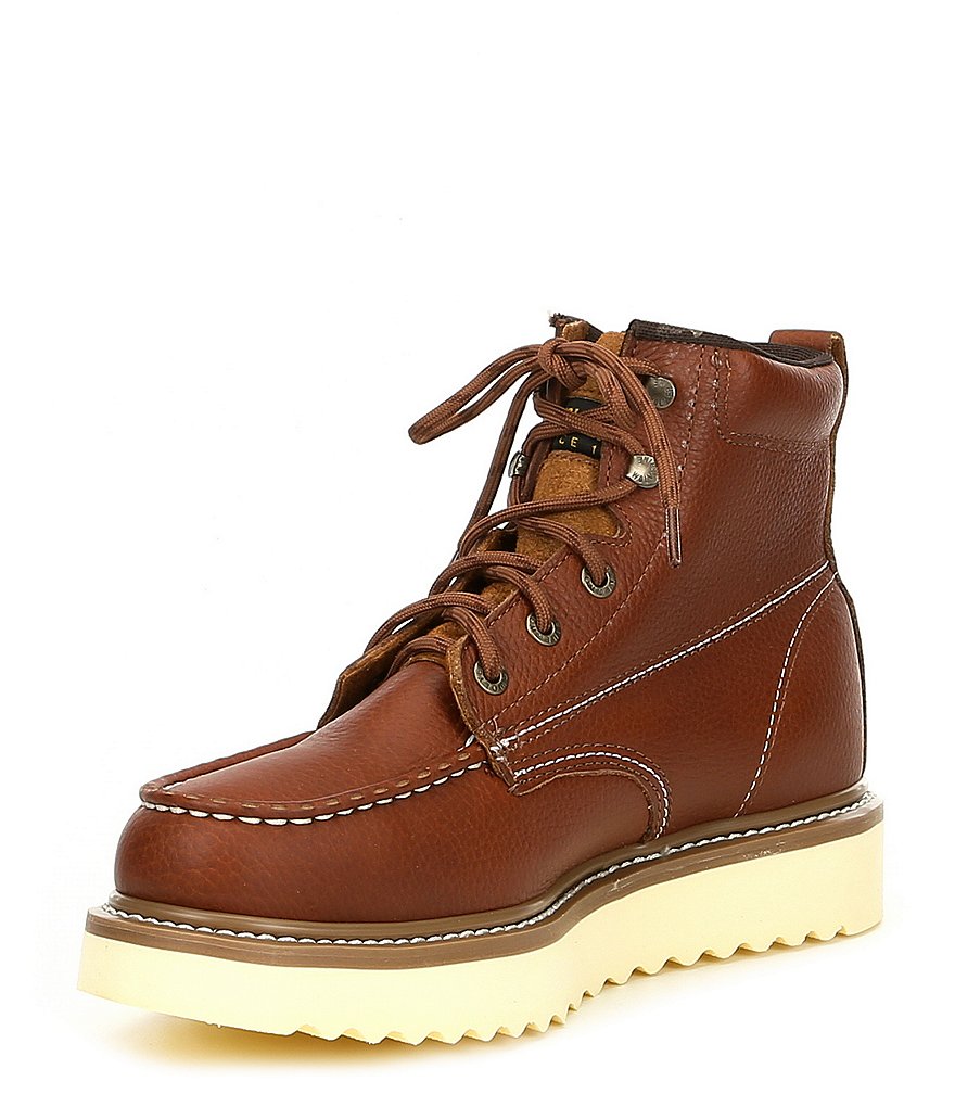 Wolverine Men's 6#double; Work Wedge Soft Toe Work Boots