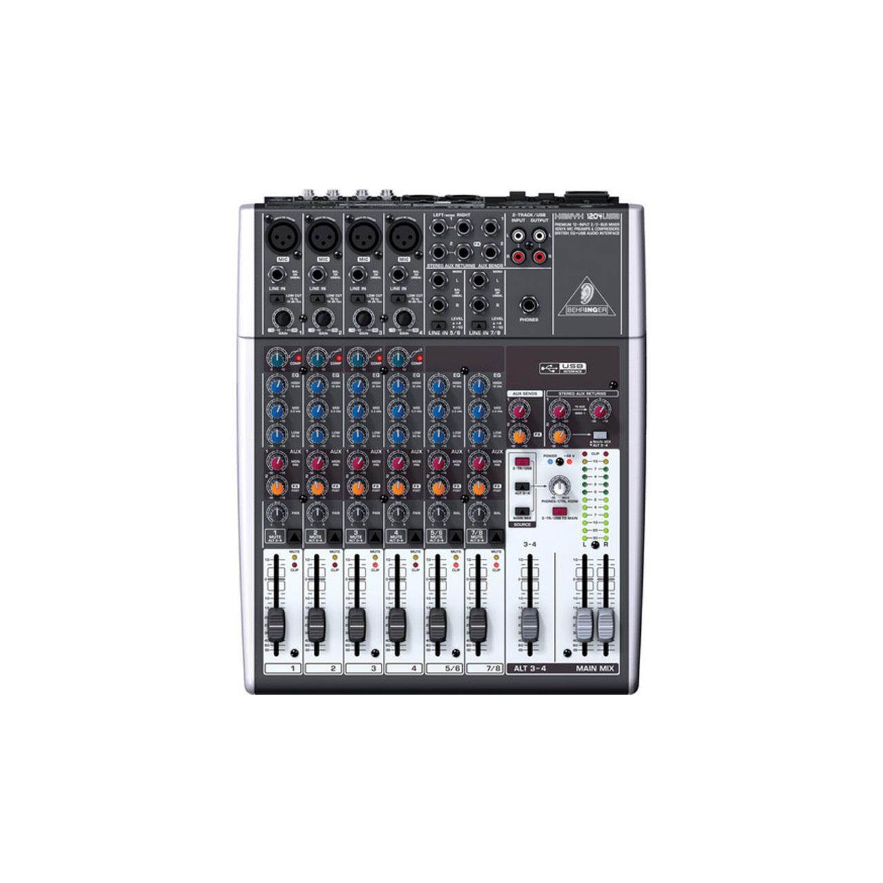 Behringer XENYX 1204USB - 12-Input USB Audio Mixer