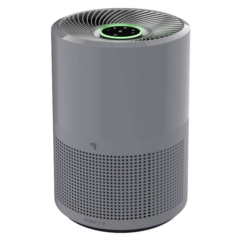 Sharper Image Purify 9 Air Purifier Light Gray
