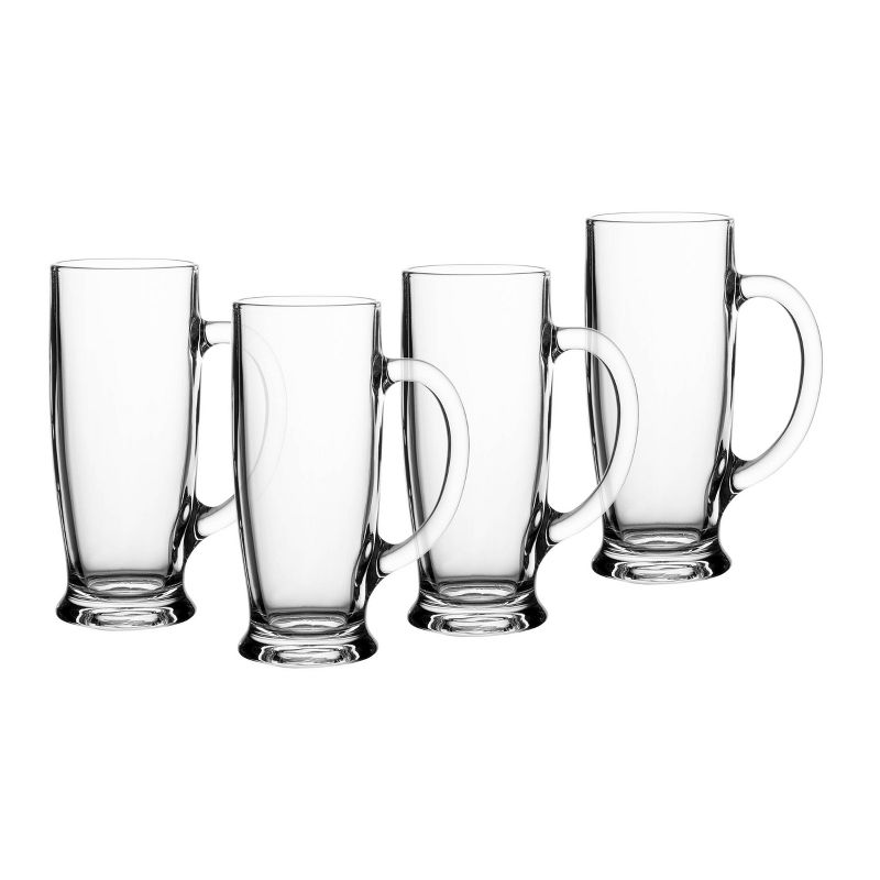 Blue Rose Polish Pottery Green Confetti Water Glass Set