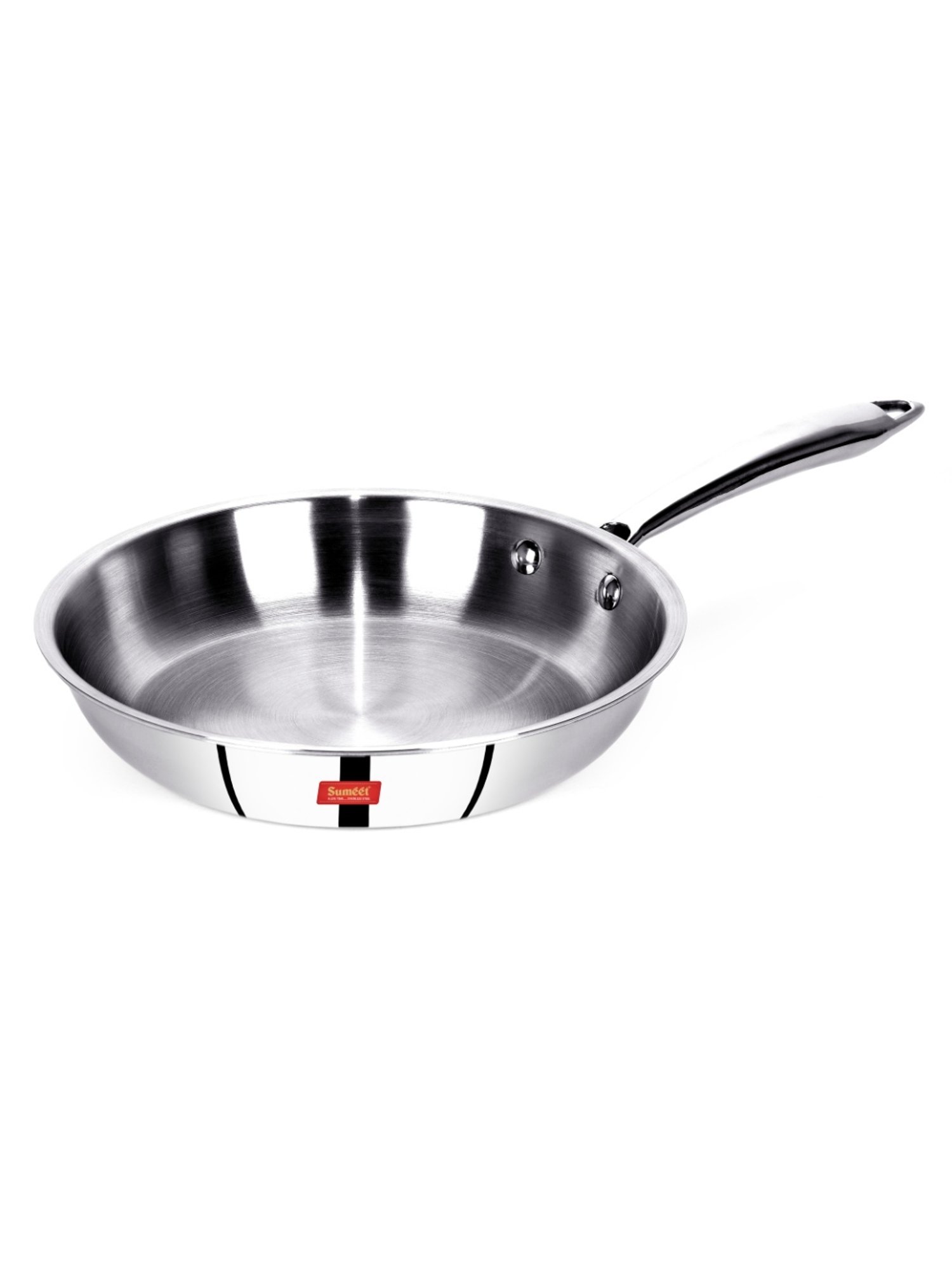 Sumeet Cook Smart TriPly SAS (Steel-Aluminium-Steel - 3 Layers) Fry Pan - 1.4 Ltr - 23.6Cm