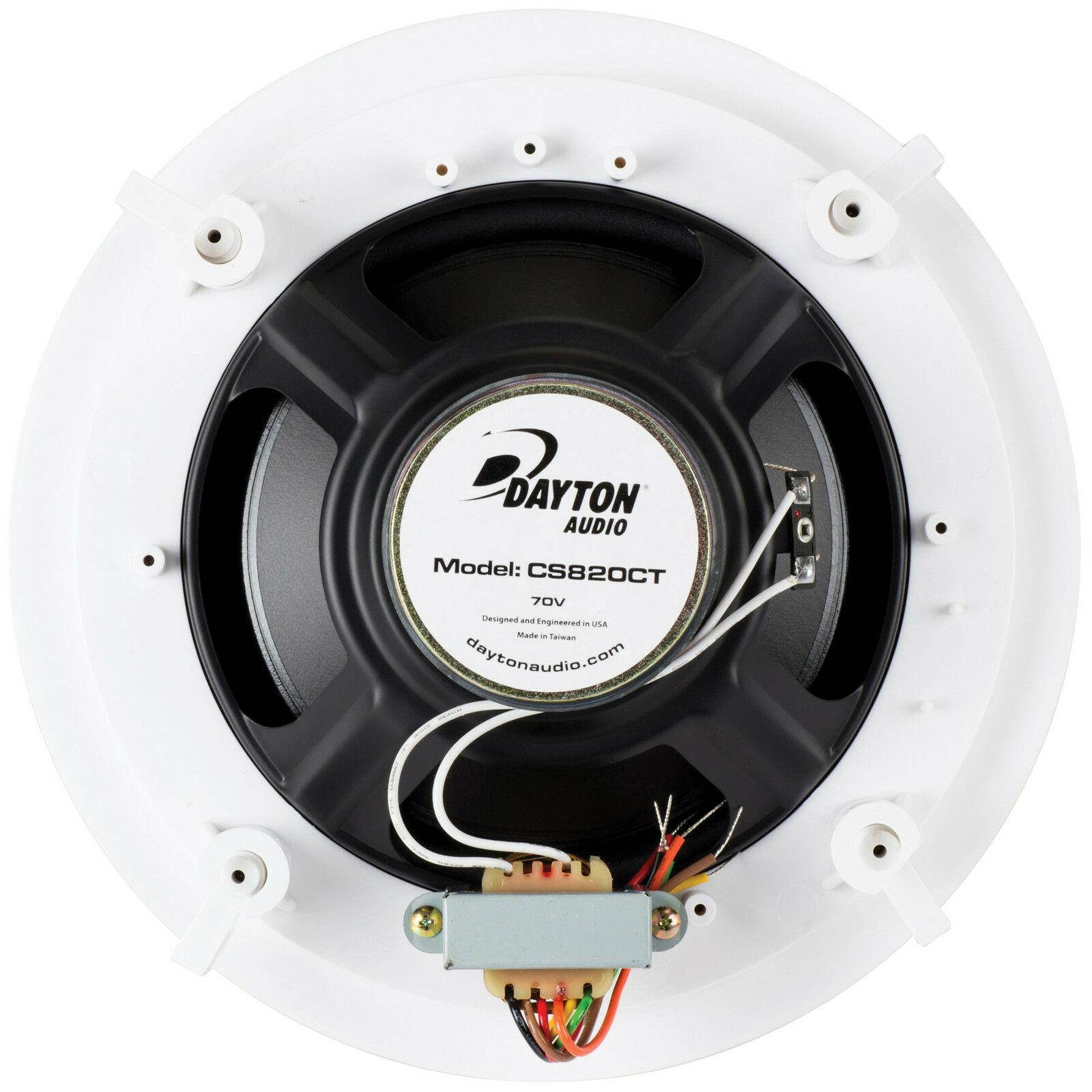 Dayton Audio CS820CT 8" 2-Way 70V Ceiling Speaker Pair