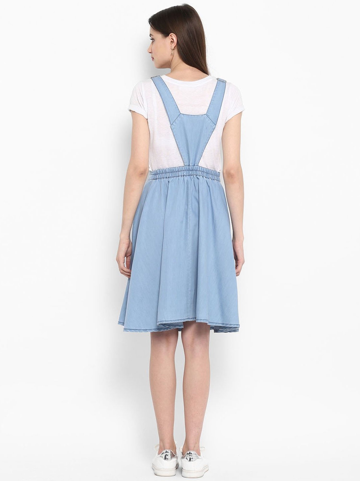 StyleStone Light Blue Regular Fit Shift Dress