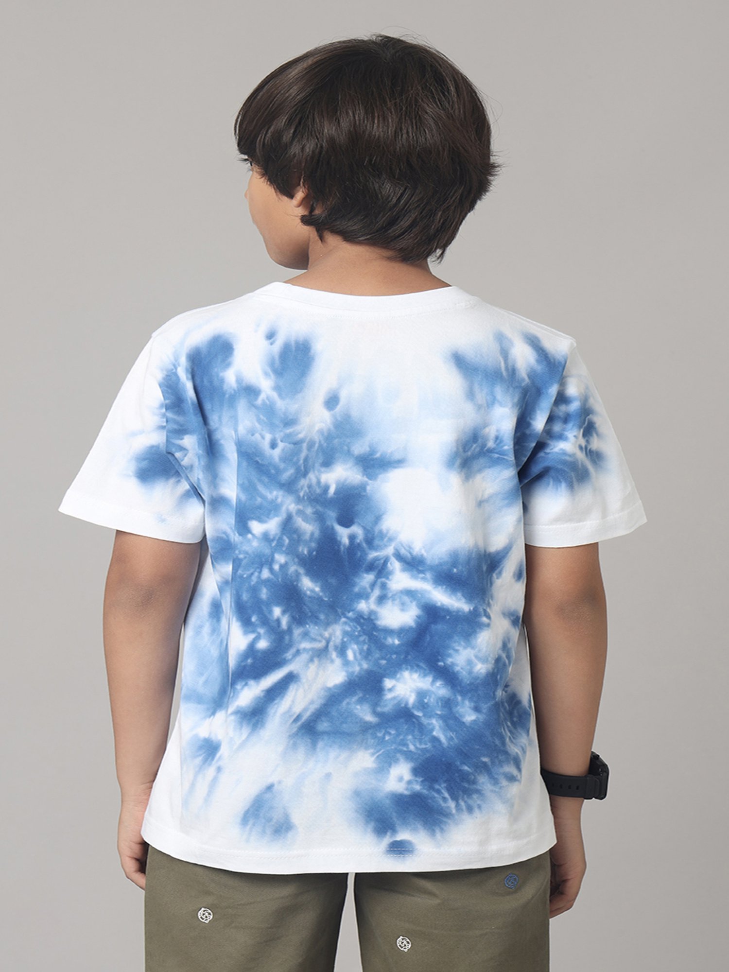 Under Fourteen Only Kids Blue Tie Dye T-Shirt
