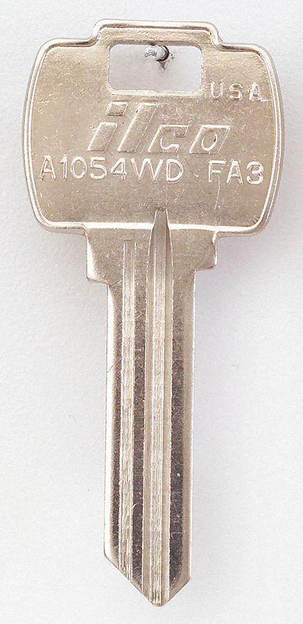 Key Blank, Brass, Type FA3, 6 Pin, PK 10