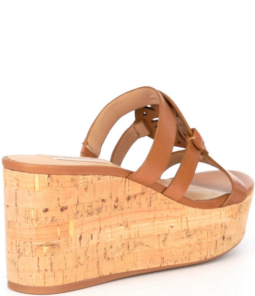 Antonio Melani Quinnlynn Leather Wedge Sandals