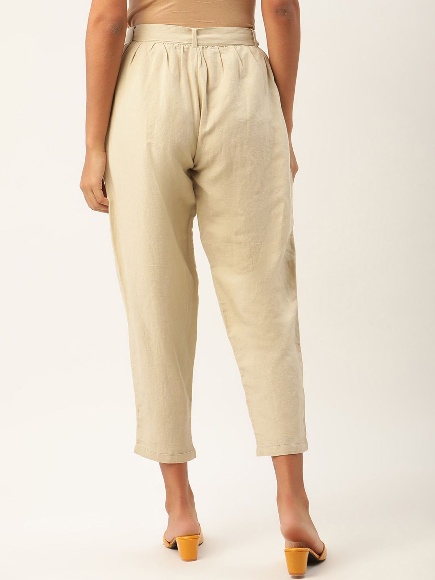 Rooted Cream Regular Fit Trousers