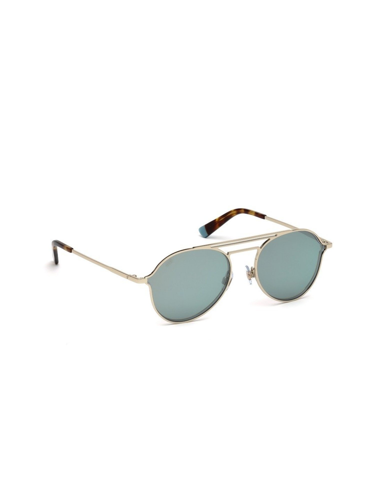 Web Eyewear Blue Pilot Sunglasses for Men Designed in Italy