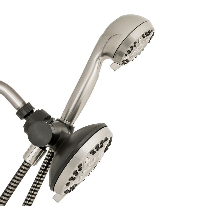 6+6 Power Pulse Dual Shower Head Brushed Nickel - Waterpik