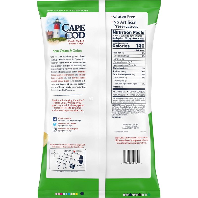 Cape Cod Sour Cream & Onion - 7.5oz