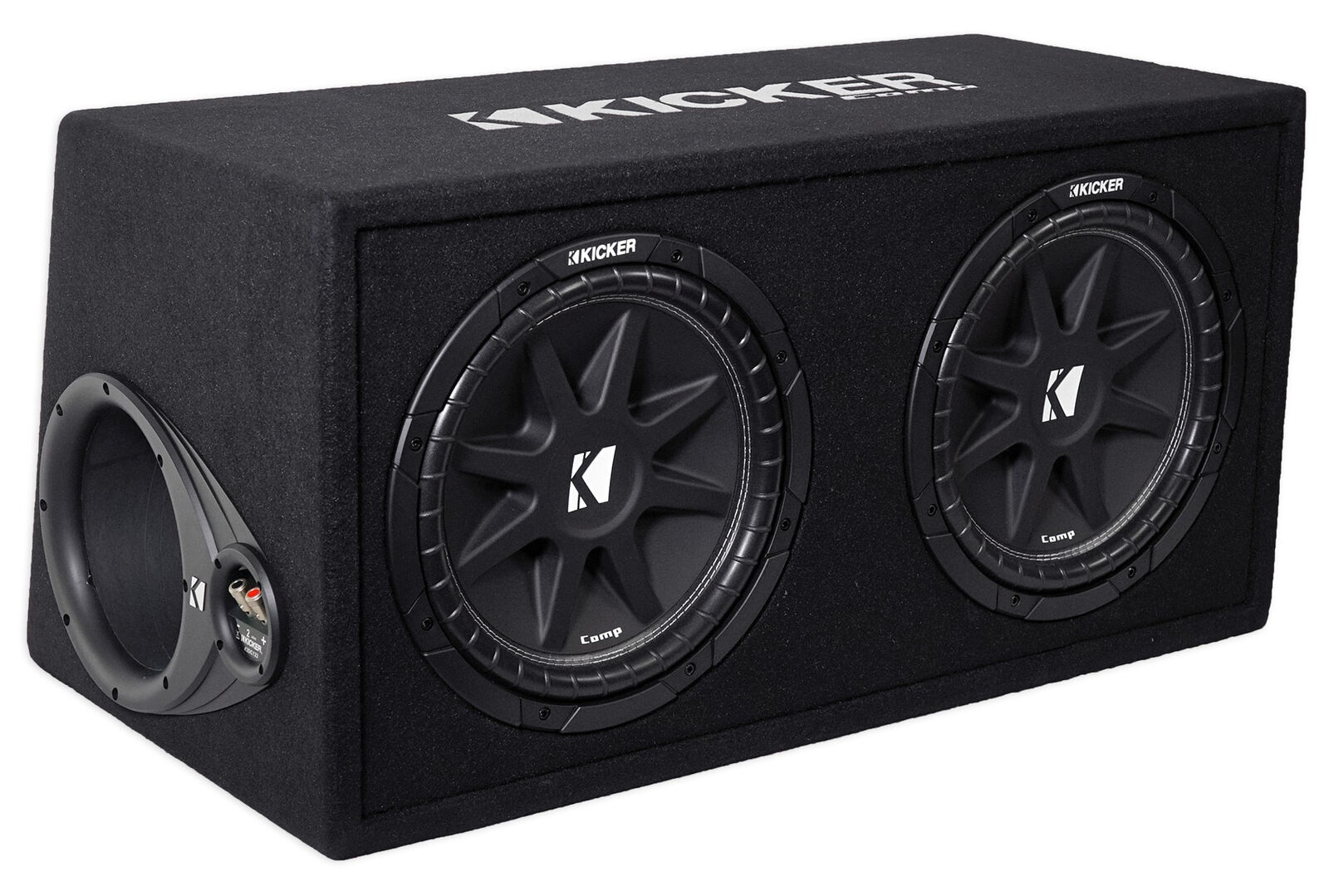 43DC122 Comp Dual 12" Subwoofers+Vented Box+Mono Amplifier+Amp Wire Kit