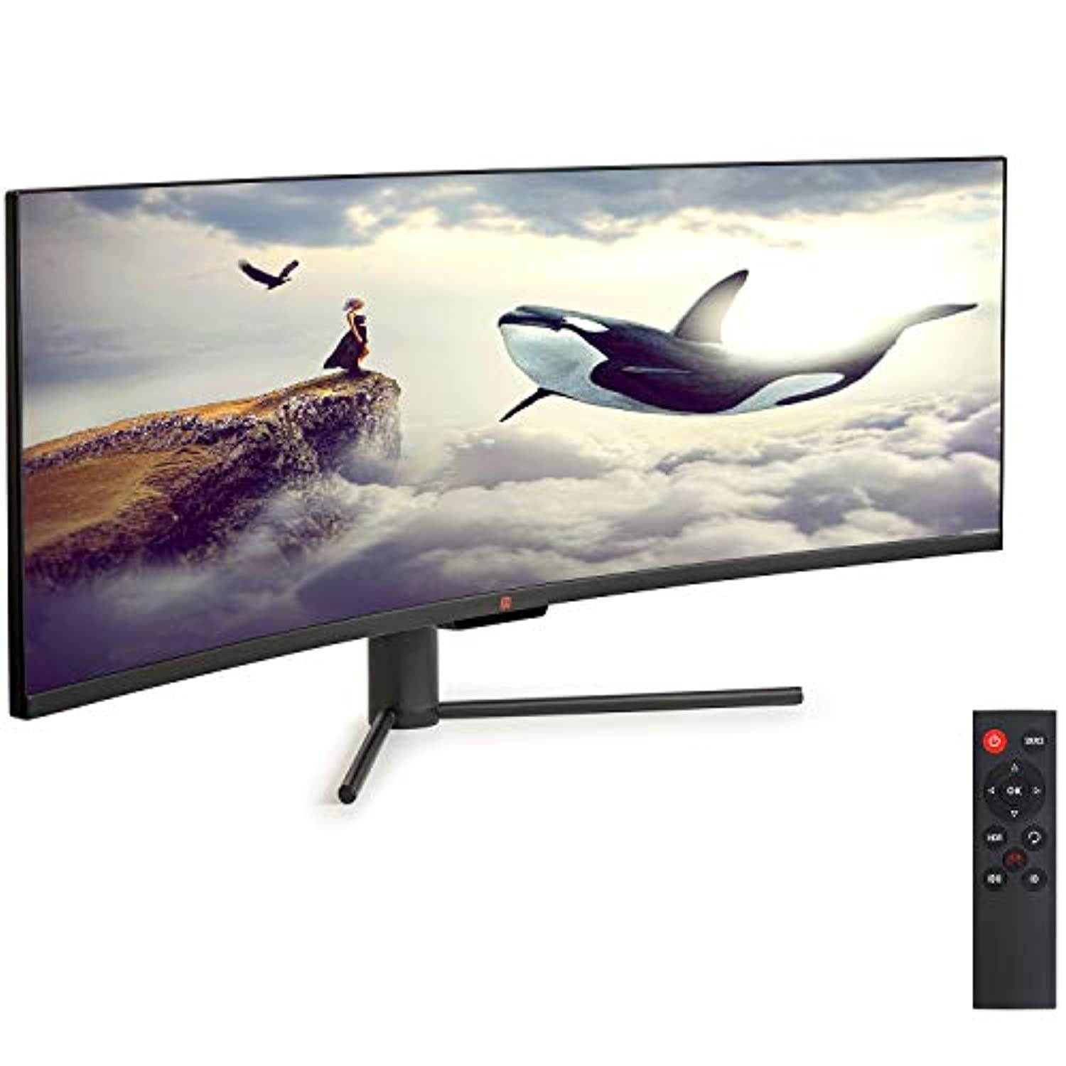Deco Gear 43" Curved Ultrawide E-LED Gaming Monitor, 32:10 Aspect Ratio, Immersive 3840x1200 Resolution, 120Hz Refresh Rate, 3000:1 Contrast Ratio (DGVIEW430) (VIEW430)